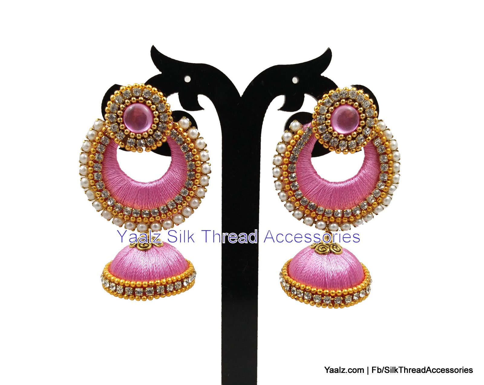Sparkling Pink Drop Earrings | UNO de 50